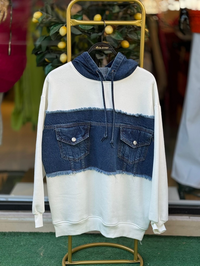 Kot Detaylı Sweat