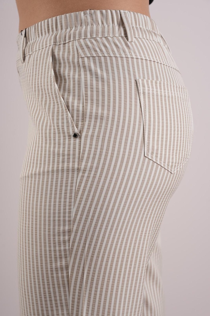 Çizgili Mom Pantalon