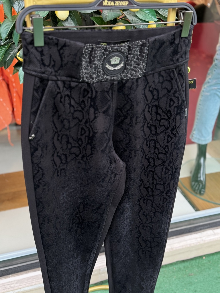 İthal Çelik örme desenli Pantalon 