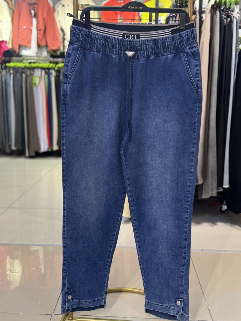 BÜYÜK BEDEN FULL LİKRALI MOM JEANS 