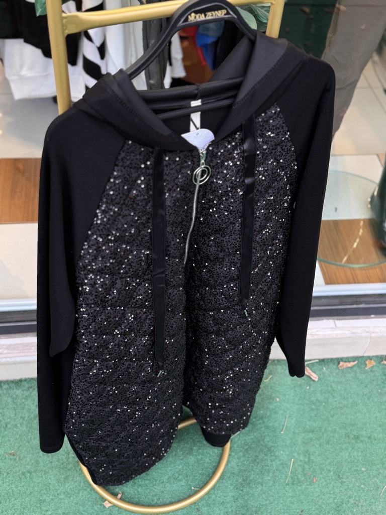 İTALY PUL İŞLEMELİ UZUN CEKET