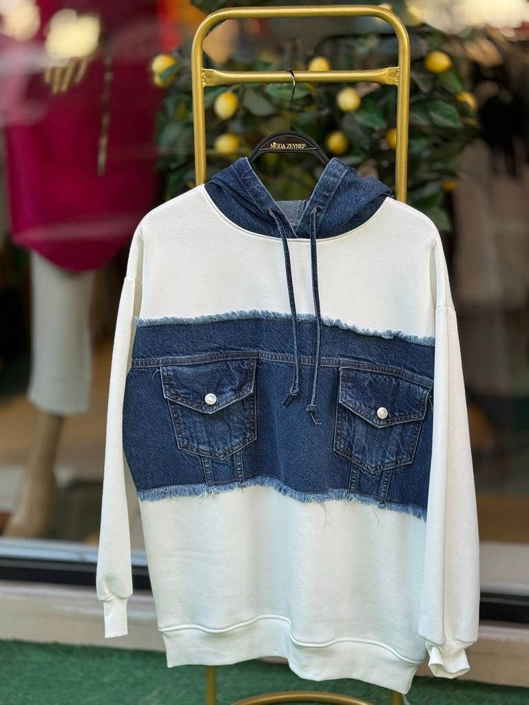 Kot Detaylı Sweat